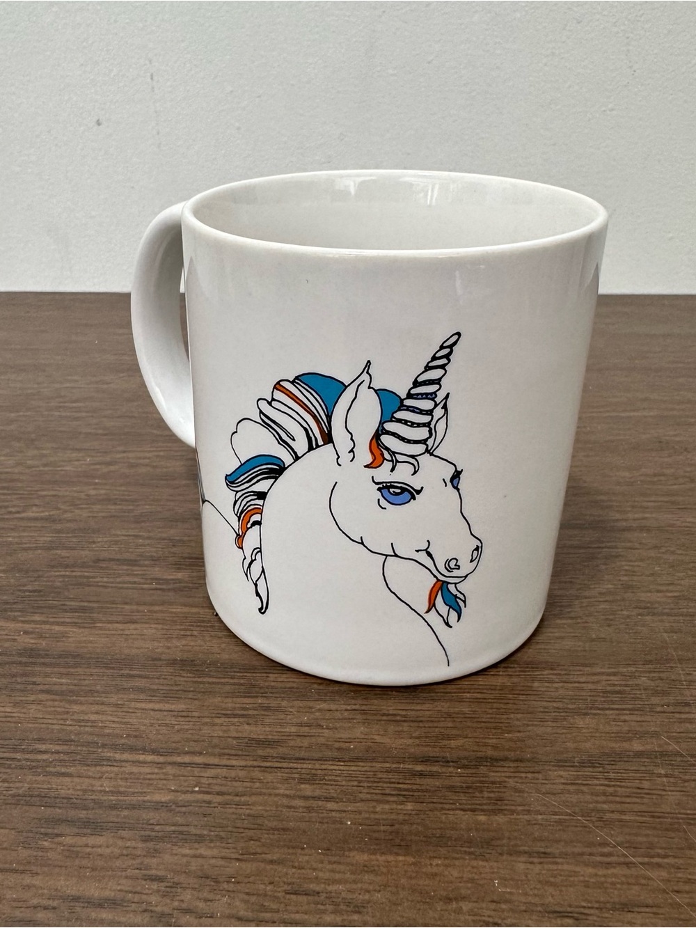Vintage White Unicorn Ceramic Mug by Trend Pacific